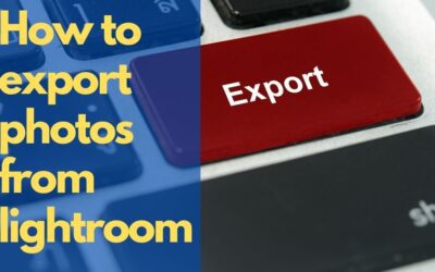 How to export photos from lightroom