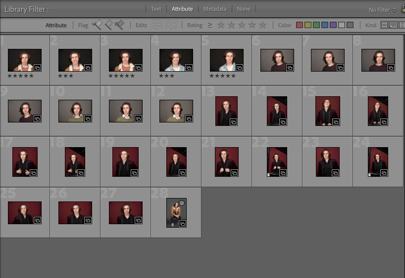 Selecting multiple images in Lightroom the easy way